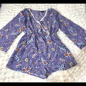 Lilac Floral Romper